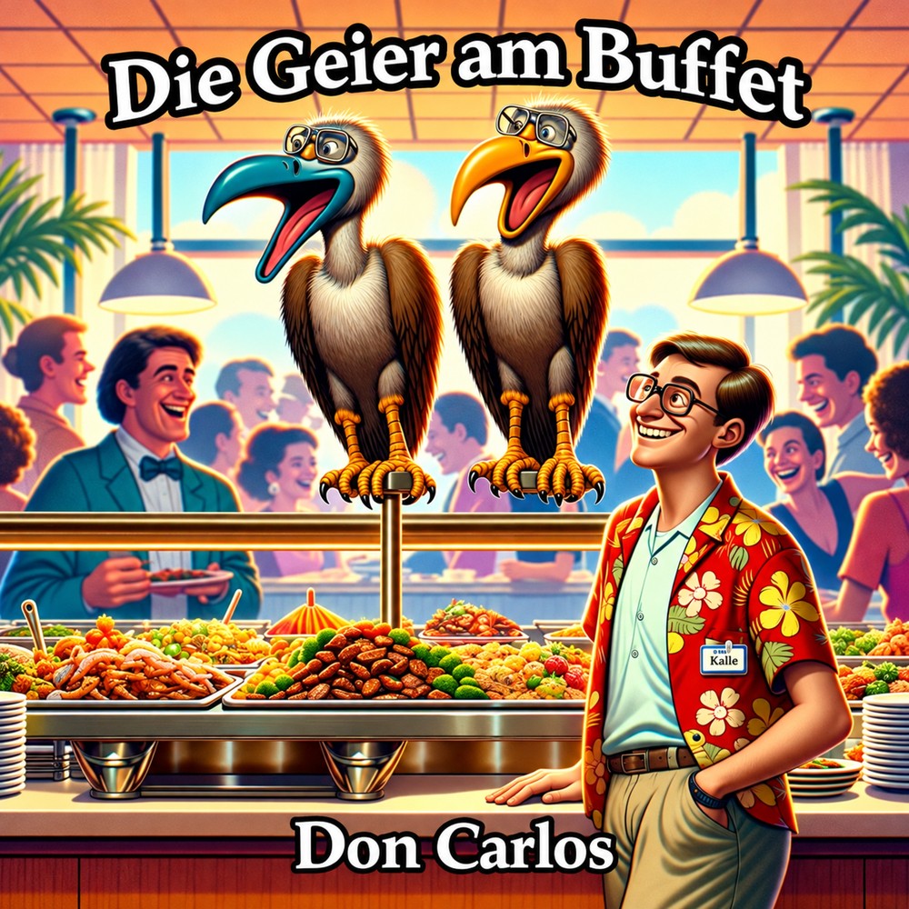Hörbuchcover – Die Geier am Buffet