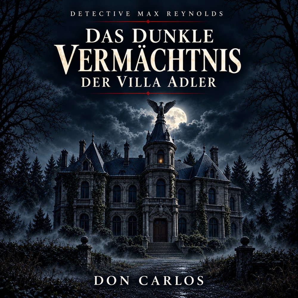 Hörbuchcover – Das dunkle Vermächtnis der Villa Adler