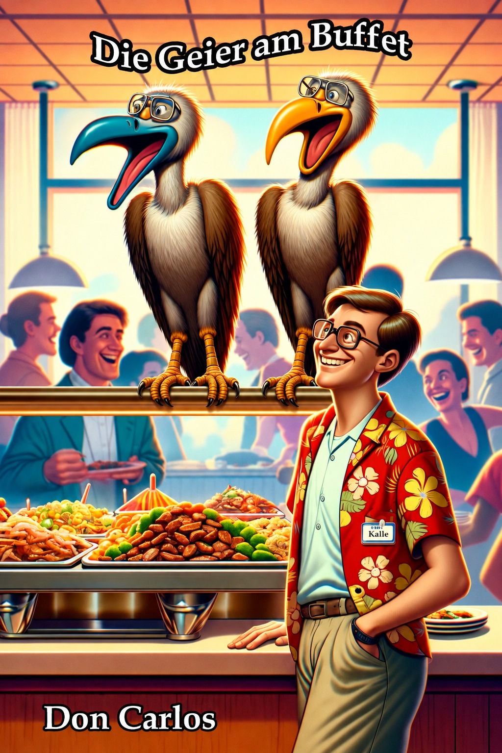 Buchcover – Die Geier am Buffet – Eine Komödie des Lebens, zweite Auflage (Front)