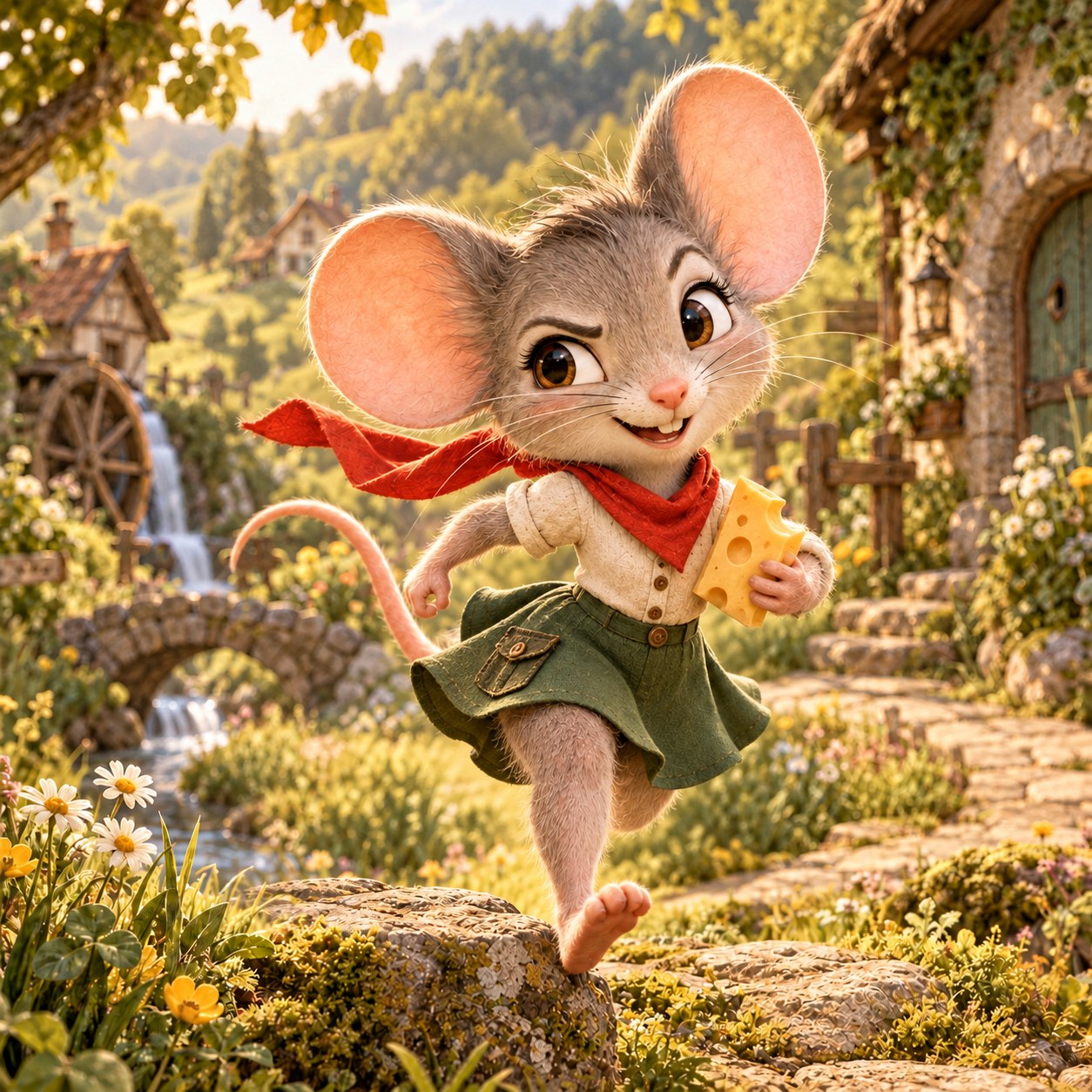 Lucy Sauseschritt, die flinke graue Maus aus dem Mühlenweg